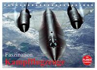 Faszination Kampfflugzeuge (Tischkalender 2024 DIN A5 quer), CALVENDO Monatskalender