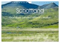 Schottland - grandiose Landschaften im Westen (Wandkalender 2024 DIN A4 quer), CALVENDO Monatskalender