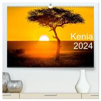 Kenia 2024 (hochwertiger Premium Wandkalender 2024 DIN A2 quer), Kunstdruck in Hochglanz