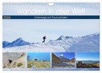 Wandern in aller Welt (Wandkalender 2024 DIN A4 quer), CALVENDO Monatskalender
