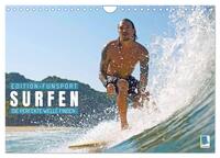 Surfen: Die perfekte Welle finden - Edition Funsport (Wandkalender 2024 DIN A4 quer), CALVENDO Monatskalender