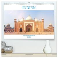 Indien - Imposant und Eindrucksvoll (hochwertiger Premium Wandkalender 2024 DIN A2 quer), Kunstdruck in Hochglanz