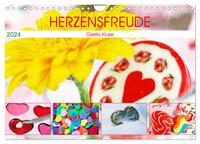 Herzensfreude (Wandkalender 2024 DIN A4 quer), CALVENDO Monatskalender