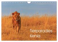 Tierparadies Kenia (Wandkalender 2024 DIN A4 quer), CALVENDO Monatskalender