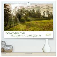 Sommerlichter - Stimmungsvolle Landschaftsbilder (hochwertiger Premium Wandkalender 2024 DIN A2 quer), Kunstdruck in Hochglanz