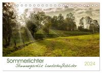 Sommerlichter - Stimmungsvolle Landschaftsbilder (Tischkalender 2024 DIN A5 quer), CALVENDO Monatskalender