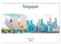 Singapur - Panoramablick (Tischkalender 2024 DIN A5 quer), CALVENDO Monatskalender
