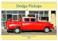 Dodge Pickups - Amerikas legendäre Lastenesel (Tischkalender 2024 DIN A5 quer), CALVENDO Monatskalender