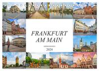 Frankfurt am Main Impressionen (Tischkalender 2024 DIN A5 quer), CALVENDO Monatskalender
