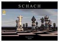 SCHACH - Spiel der Könige (Wandkalender 2024 DIN A2 quer), CALVENDO Monatskalender