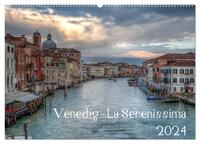 Venedig - La Serenissima 2024 (Wandkalender 2024 DIN A2 quer), CALVENDO Monatskalender