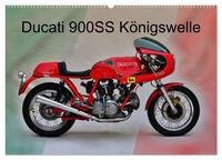 Ducati 900SS Königswelle (Wandkalender 2024 DIN A2 quer), CALVENDO Monatskalender