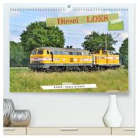 Diesel-Loks (hochwertiger Premium Wandkalender 2024 DIN A2 quer), Kunstdruck in Hochglanz