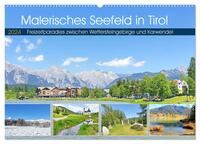 Malerisches Seefeld in Tirol (Wandkalender 2024 DIN A2 quer), CALVENDO Monatskalender