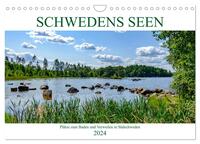 Schwedens Seen (Wandkalender 2024 DIN A4 quer), CALVENDO Monatskalender