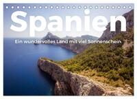 Spanien - Ein wundervolles Land mit viel Sonnenschein. (Tischkalender 2024 DIN A5 quer), CALVENDO Monatskalender