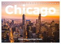 Chicago - Eine einzigartige Stadt. (Tischkalender 2024 DIN A5 quer), CALVENDO Monatskalender
