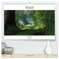 WALD Erholung pur (hochwertiger Premium Wandkalender 2024 DIN A2 quer), Kunstdruck in Hochglanz