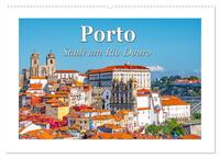 Porto - Stadt am Rio Douro (Wandkalender 2024 DIN A2 quer), CALVENDO Monatskalender