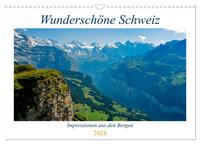 Wunderschöne Schweiz (Wandkalender 2024 DIN A3 quer), CALVENDO Monatskalender