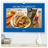 Lecker Eingekocht (hochwertiger Premium Wandkalender 2024 DIN A2 quer), Kunstdruck in Hochglanz