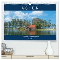 Asien - Thailand und Kambodscha (hochwertiger Premium Wandkalender 2024 DIN A2 quer), Kunstdruck in Hochglanz