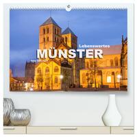 Lebenswertes Münster (hochwertiger Premium Wandkalender 2024 DIN A2 quer), Kunstdruck in Hochglanz