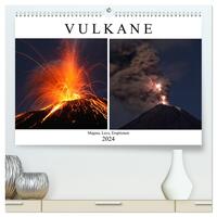 Vulkane - Magma, Lava, Eruptionen (hochwertiger Premium Wandkalender 2024 DIN A2 quer), Kunstdruck in Hochglanz