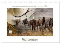 Western-Feeling (Wandkalender 2024 DIN A3 quer), CALVENDO Monatskalender