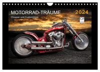 Motorrad-Träume – Chopper und Custombikes (Wandkalender 2024 DIN A4 quer), CALVENDO Monatskalender