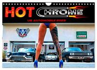 Hot Chrome US Automobile (Wandkalender 2024 DIN A4 quer), CALVENDO Monatskalender