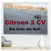 Citroen 2 CV Kult um die Ente (hochwertiger Premium Wandkalender 2024 DIN A2 quer), Kunstdruck in Hochglanz
