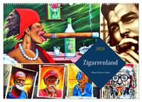 Zigarrenland - Blauer Dunst in Kuba (Wandkalender 2024 DIN A2 quer), CALVENDO Monatskalender