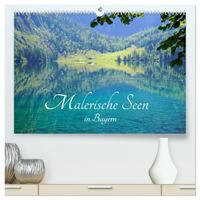 Malerische Seen in Bayern (hochwertiger Premium Wandkalender 2024 DIN A2 quer), Kunstdruck in Hochglanz