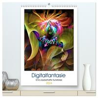 Digitalfantasie (hochwertiger Premium Wandkalender 2024 DIN A2 hoch), Kunstdruck in Hochglanz