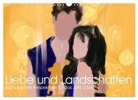 Liebe & Landschaften (Wandkalender 2024 DIN A3 quer), CALVENDO Monatskalender