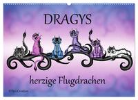 Dragys - herzige Flugdrachen (Wandkalender 2024 DIN A2 quer), CALVENDO Monatskalender
