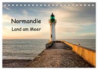 Normandie - Land am Meer (Tischkalender 2024 DIN A5 quer), CALVENDO Monatskalender