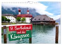 St. Bartholomä und der Königssee (Wandkalender 2024 DIN A4 quer), CALVENDO Monatskalender
