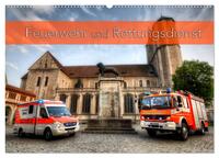 Feuerwehr und Rettungsdienst (Wandkalender 2024 DIN A2 quer), CALVENDO Monatskalender