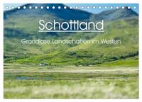 Schottland - grandiose Landschaften im Westen (Tischkalender 2024 DIN A5 quer), CALVENDO Monatskalender