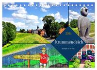 Krummendeich - Dorfidylle an der Elbe (Tischkalender 2024 DIN A5 quer), CALVENDO Monatskalender