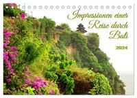 Impressionen einer Reise durch Bali (Tischkalender 2024 DIN A5 quer), CALVENDO Monatskalender