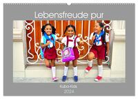 Lebensfreude pur - Kuba-Kids (Wandkalender 2024 DIN A2 quer), CALVENDO Monatskalender