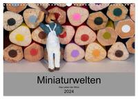 Miniaturen - Das Leben der Minis (Wandkalender 2024 DIN A3 quer), CALVENDO Monatskalender