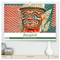 Bangkok - Tempel Wat Phra Kaew (hochwertiger Premium Wandkalender 2024 DIN A2 quer), Kunstdruck in Hochglanz