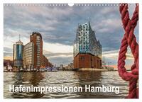 Hafenimpressionen Hamburg 2024 (Wandkalender 2024 DIN A3 quer), CALVENDO Monatskalender