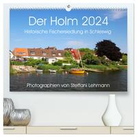 Der Holm 2024. Historische Fischersiedlung in Schleswig (hochwertiger Premium Wandkalender 2024 DIN A2 quer), Kunstdruck in Hochglanz