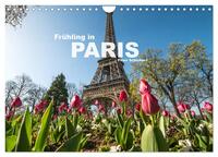Frühling in Paris (Wandkalender 2024 DIN A4 quer), CALVENDO Monatskalender