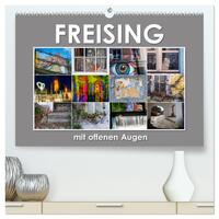 Freising mit offenen Augen (hochwertiger Premium Wandkalender 2024 DIN A2 quer), Kunstdruck in Hochglanz